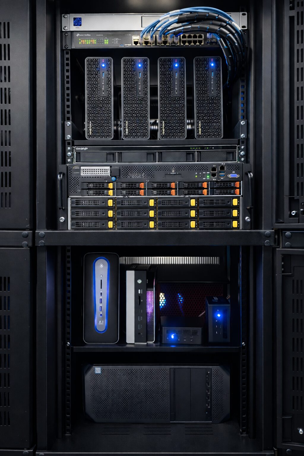 DigitalIA Cloud — Rack en producci&oacute;n en Montevideo, Uruguay